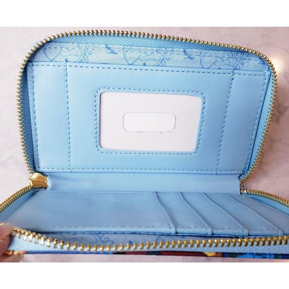 NWT LOUNGEFLY X DISNEY Cinderella Princess Scene Zip Around Wallet - Picture 7 of 12